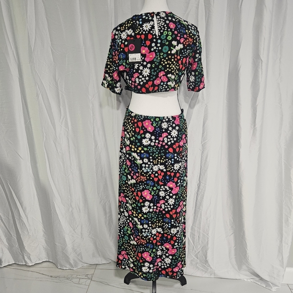 NWT The Kooples Joyful Flower Maxi Dress Size 2 - Picture 8 of 13